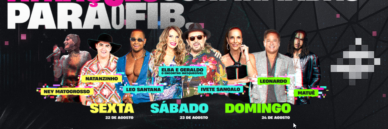 Novas atrações são confirmadas no FIB 2025.